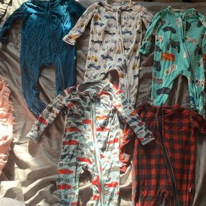 Set of 5 Posh Peanut Footies Newborn Size